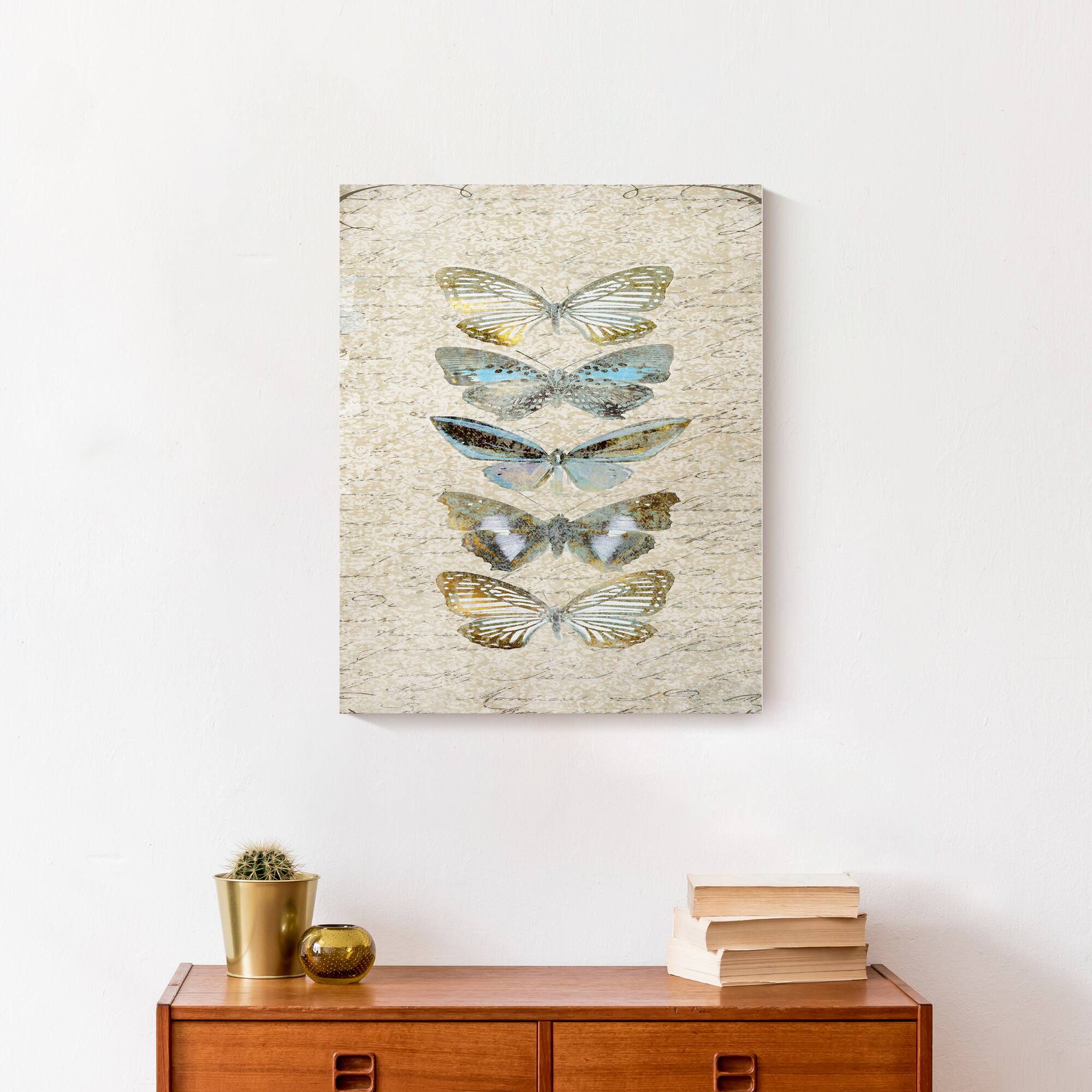 Rustic Butterflies 16" x 20" Canvas Wall Art